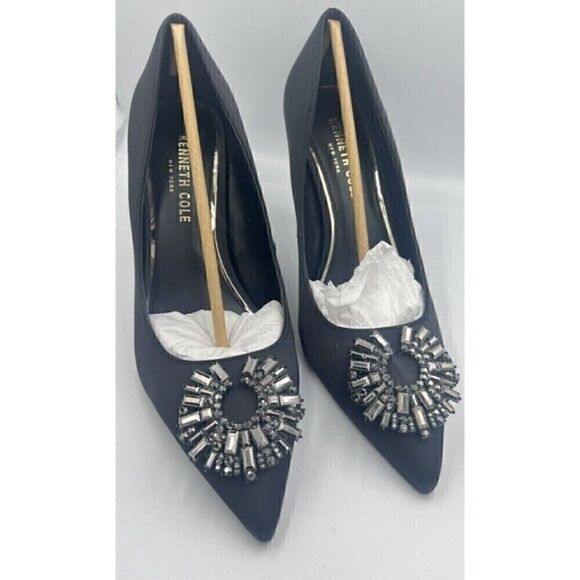 Kenneth Cole New York Women's Pointed-Toe Pump  Romi Starburst Black shoes Med 8 - Picture 7 of 9